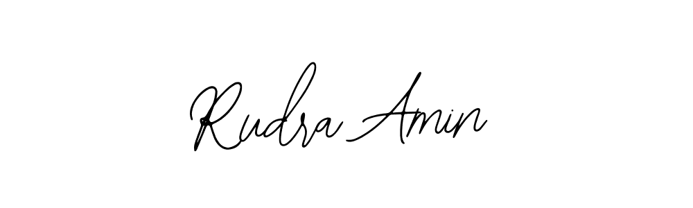 How to make Rudra Amin name signature. Use Bearetta-2O07w style for creating short signs online. This is the latest handwritten sign. Rudra Amin signature style 12 images and pictures png