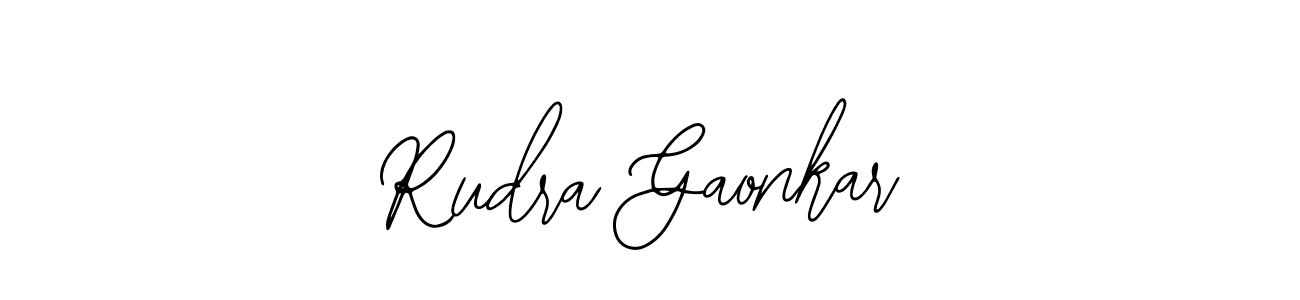 if you are searching for the best signature style for your name Rudra Gaonkar. so please give up your signature search. here we have designed multiple signature styles  using Bearetta-2O07w. Rudra Gaonkar signature style 12 images and pictures png