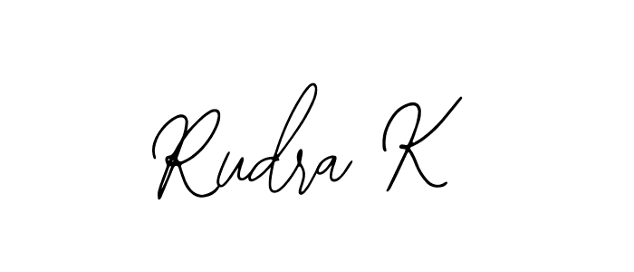 Similarly Bearetta-2O07w is the best handwritten signature design. Signature creator online .You can use it as an online autograph creator for name Rudra K. Rudra K signature style 12 images and pictures png