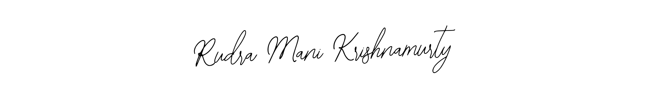 Similarly Bearetta-2O07w is the best handwritten signature design. Signature creator online .You can use it as an online autograph creator for name Rudra Mani Krishnamurty. Rudra Mani Krishnamurty signature style 12 images and pictures png