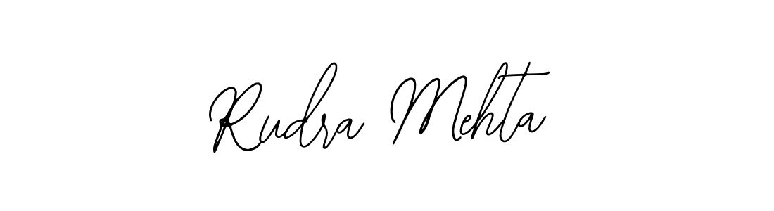 Bearetta-2O07w is a professional signature style that is perfect for those who want to add a touch of class to their signature. It is also a great choice for those who want to make their signature more unique. Get Rudra Mehta name to fancy signature for free. Rudra Mehta signature style 12 images and pictures png