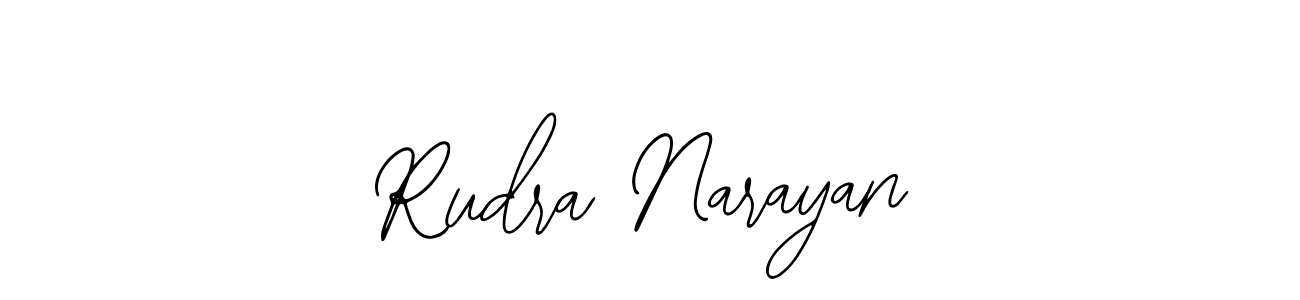 Use a signature maker to create a handwritten signature online. With this signature software, you can design (Bearetta-2O07w) your own signature for name Rudra Narayan. Rudra Narayan signature style 12 images and pictures png