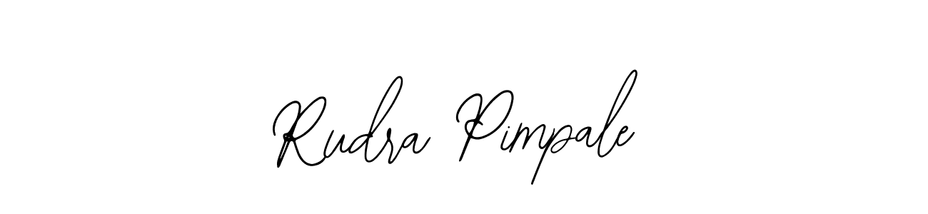 Bearetta-2O07w is a professional signature style that is perfect for those who want to add a touch of class to their signature. It is also a great choice for those who want to make their signature more unique. Get Rudra Pimpale name to fancy signature for free. Rudra Pimpale signature style 12 images and pictures png