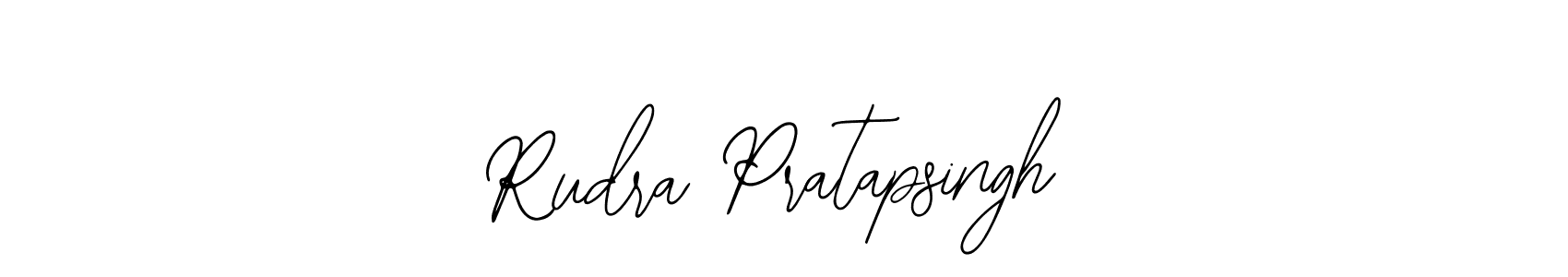 How to make Rudra Pratapsingh name signature. Use Bearetta-2O07w style for creating short signs online. This is the latest handwritten sign. Rudra Pratapsingh signature style 12 images and pictures png