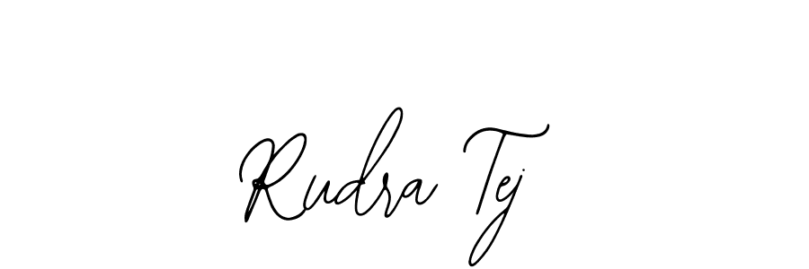 How to make Rudra Tej name signature. Use Bearetta-2O07w style for creating short signs online. This is the latest handwritten sign. Rudra Tej signature style 12 images and pictures png