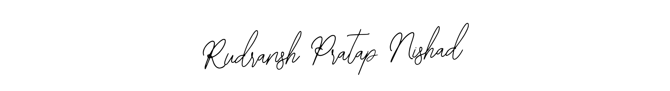 if you are searching for the best signature style for your name Rudransh Pratap Nishad. so please give up your signature search. here we have designed multiple signature styles  using Bearetta-2O07w. Rudransh Pratap Nishad signature style 12 images and pictures png
