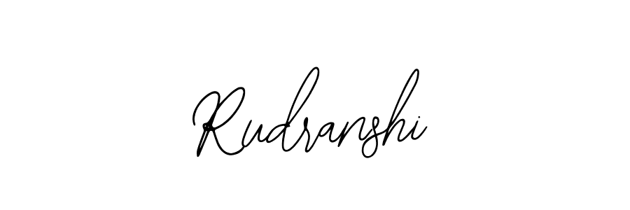 Use a signature maker to create a handwritten signature online. With this signature software, you can design (Bearetta-2O07w) your own signature for name Rudranshi. Rudranshi signature style 12 images and pictures png
