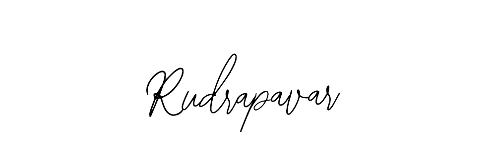 How to make Rudrapavar name signature. Use Bearetta-2O07w style for creating short signs online. This is the latest handwritten sign. Rudrapavar signature style 12 images and pictures png
