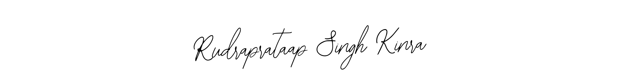 You should practise on your own different ways (Bearetta-2O07w) to write your name (Rudraprataap Singh Kinra) in signature. don't let someone else do it for you. Rudraprataap Singh Kinra signature style 12 images and pictures png