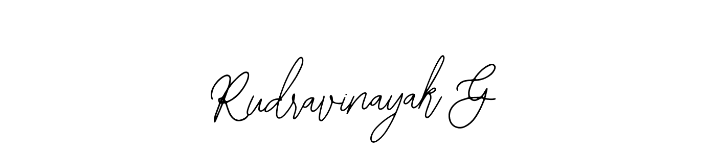 How to Draw Rudravinayak G signature style? Bearetta-2O07w is a latest design signature styles for name Rudravinayak G. Rudravinayak G signature style 12 images and pictures png