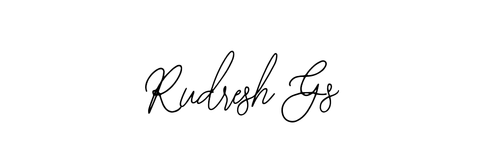 Make a beautiful signature design for name Rudresh Gs. With this signature (Bearetta-2O07w) style, you can create a handwritten signature for free. Rudresh Gs signature style 12 images and pictures png