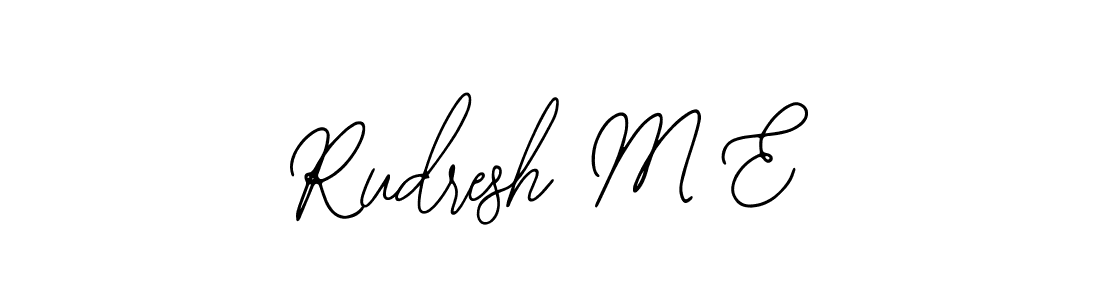 How to Draw Rudresh M E signature style? Bearetta-2O07w is a latest design signature styles for name Rudresh M E. Rudresh M E signature style 12 images and pictures png