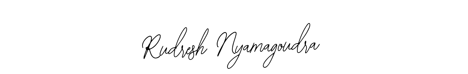 This is the best signature style for the Rudresh Nyamagoudra name. Also you like these signature font (Bearetta-2O07w). Mix name signature. Rudresh Nyamagoudra signature style 12 images and pictures png