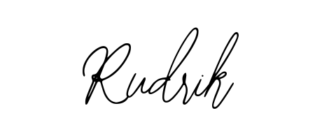 Personalize your online presence with Rudrik signature rendered in elegant Bearetta-2O07w font. Great for website footers and blogs. Rudrik signature style 12 images and pictures png