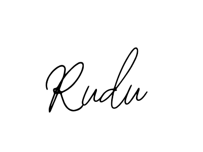 How to make Rudu name signature. Use Bearetta-2O07w style for creating short signs online. This is the latest handwritten sign. Rudu signature style 12 images and pictures png