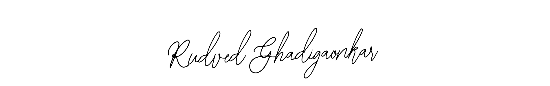 Similarly Bearetta-2O07w is the best handwritten signature design. Signature creator online .You can use it as an online autograph creator for name Rudved Ghadigaonkar. Rudved Ghadigaonkar signature style 12 images and pictures png