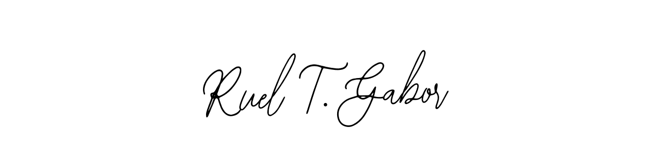 Make a beautiful signature design for name Ruel T. Gabor. Use this online signature maker to create a handwritten signature for free. Ruel T. Gabor signature style 12 images and pictures png