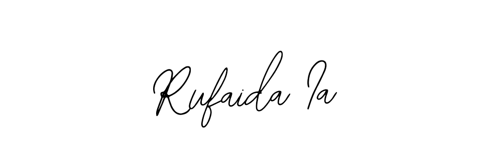Also You can easily find your signature by using the search form. We will create Rufaida Ia name handwritten signature images for you free of cost using Bearetta-2O07w sign style. Rufaida Ia signature style 12 images and pictures png