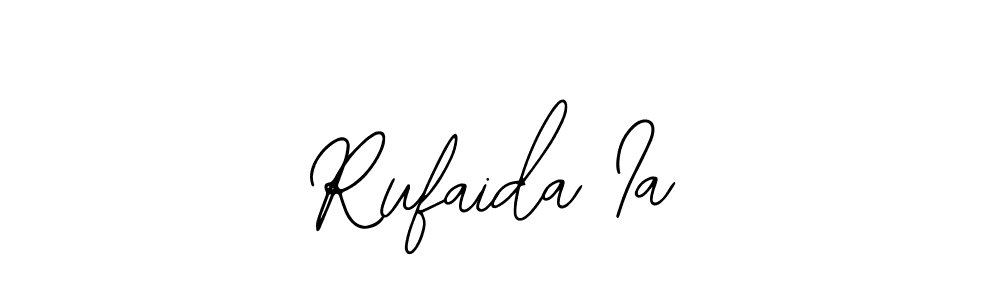 Also You can easily find your signature by using the search form. We will create Rufaida Ia name handwritten signature images for you free of cost using Bearetta-2O07w sign style. Rufaida Ia signature style 12 images and pictures png