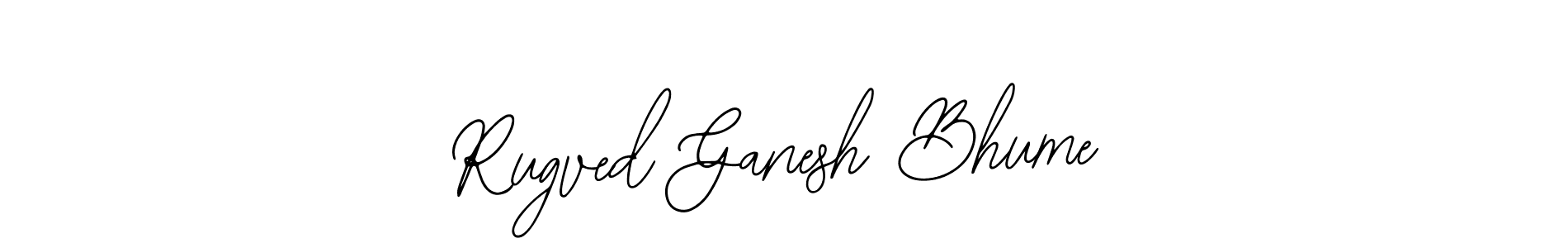 Design your own signature with our free online signature maker. With this signature software, you can create a handwritten (Bearetta-2O07w) signature for name Rugved Ganesh Bhume. Rugved Ganesh Bhume signature style 12 images and pictures png