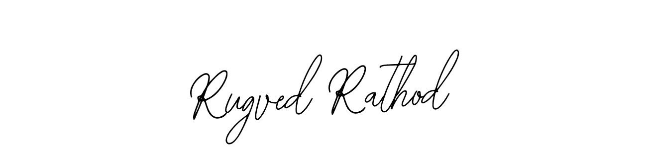 How to make Rugved Rathod name signature. Use Bearetta-2O07w style for creating short signs online. This is the latest handwritten sign. Rugved Rathod signature style 12 images and pictures png