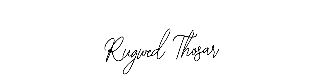 This is the best signature style for the Rugwed Thosar name. Also you like these signature font (Bearetta-2O07w). Mix name signature. Rugwed Thosar signature style 12 images and pictures png