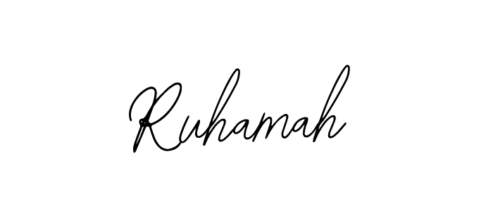 Bearetta-2O07w is a professional signature style that is perfect for those who want to add a touch of class to their signature. It is also a great choice for those who want to make their signature more unique. Get Ruhamah name to fancy signature for free. Ruhamah signature style 12 images and pictures png