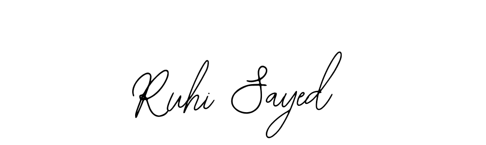 if you are searching for the best signature style for your name Ruhi Sayed. so please give up your signature search. here we have designed multiple signature styles  using Bearetta-2O07w. Ruhi Sayed signature style 12 images and pictures png