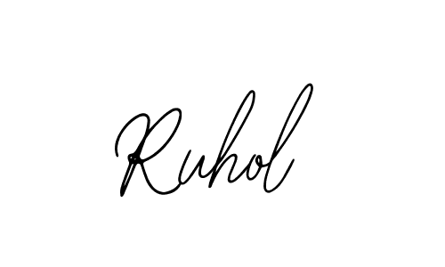 Make a beautiful signature design for name Ruhol. With this signature (Bearetta-2O07w) style, you can create a handwritten signature for free. Ruhol signature style 12 images and pictures png