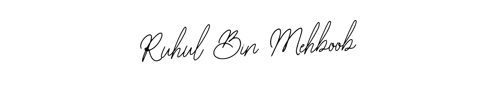 Similarly Bearetta-2O07w is the best handwritten signature design. Signature creator online .You can use it as an online autograph creator for name Ruhul Bin Mehboob. Ruhul Bin Mehboob signature style 12 images and pictures png