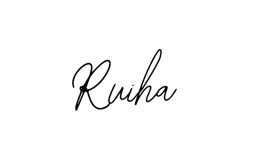 Make a beautiful signature design for name Ruiha. With this signature (Bearetta-2O07w) style, you can create a handwritten signature for free. Ruiha signature style 12 images and pictures png