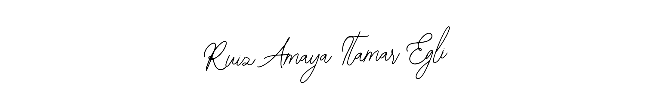 The best way (Bearetta-2O07w) to make a short signature is to pick only two or three words in your name. The name Ruiz Amaya Itamar Egli include a total of six letters. For converting this name. Ruiz Amaya Itamar Egli signature style 12 images and pictures png