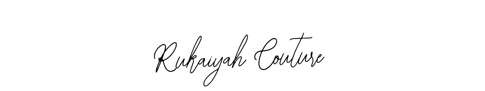 Rukaiyah Couture stylish signature style. Best Handwritten Sign (Bearetta-2O07w) for my name. Handwritten Signature Collection Ideas for my name Rukaiyah Couture. Rukaiyah Couture signature style 12 images and pictures png