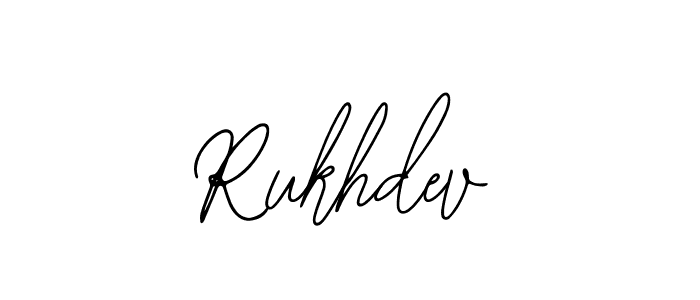 How to make Rukhdev name signature. Use Bearetta-2O07w style for creating short signs online. This is the latest handwritten sign. Rukhdev signature style 12 images and pictures png