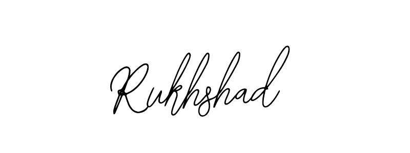 Also You can easily find your signature by using the search form. We will create Rukhshad name handwritten signature images for you free of cost using Bearetta-2O07w sign style. Rukhshad signature style 12 images and pictures png