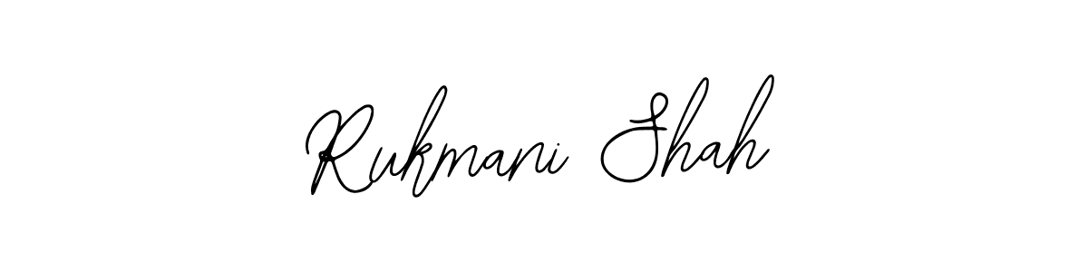 Also You can easily find your signature by using the search form. We will create Rukmani Shah name handwritten signature images for you free of cost using Bearetta-2O07w sign style. Rukmani Shah signature style 12 images and pictures png