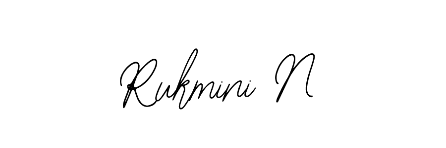 Design your own signature with our free online signature maker. With this signature software, you can create a handwritten (Bearetta-2O07w) signature for name Rukmini N. Rukmini N signature style 12 images and pictures png