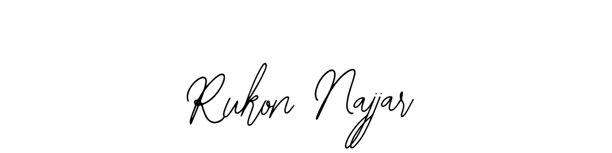 How to Draw Rukon Najjar signature style? Bearetta-2O07w is a latest design signature styles for name Rukon Najjar. Rukon Najjar signature style 12 images and pictures png