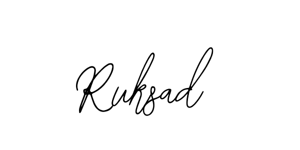 Ruksad stylish signature style. Best Handwritten Sign (Bearetta-2O07w) for my name. Handwritten Signature Collection Ideas for my name Ruksad. Ruksad signature style 12 images and pictures png