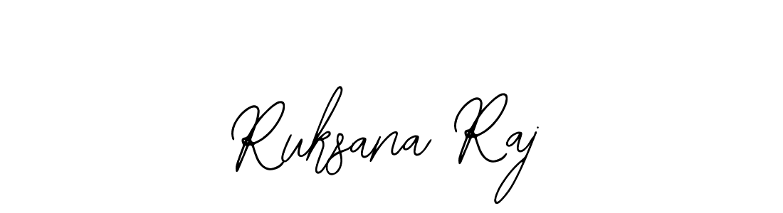 You should practise on your own different ways (Bearetta-2O07w) to write your name (Ruksana Raj) in signature. don't let someone else do it for you. Ruksana Raj signature style 12 images and pictures png