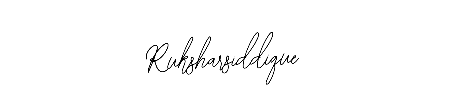 Use a signature maker to create a handwritten signature online. With this signature software, you can design (Bearetta-2O07w) your own signature for name Ruksharsiddique. Ruksharsiddique signature style 12 images and pictures png