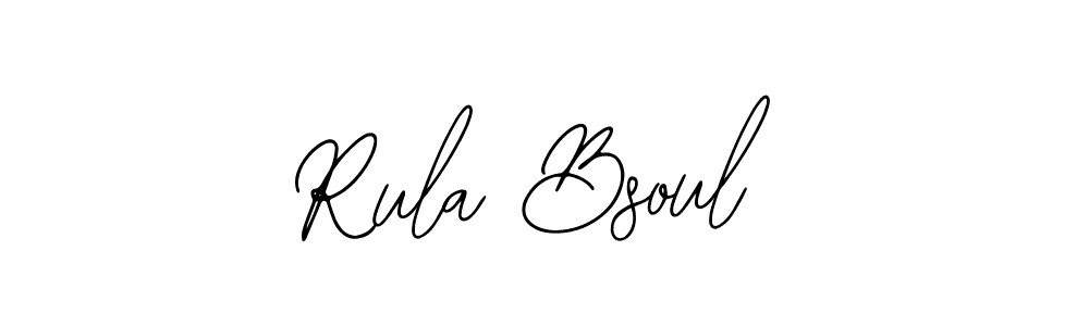 Also You can easily find your signature by using the search form. We will create Rula Bsoul name handwritten signature images for you free of cost using Bearetta-2O07w sign style. Rula Bsoul signature style 12 images and pictures png