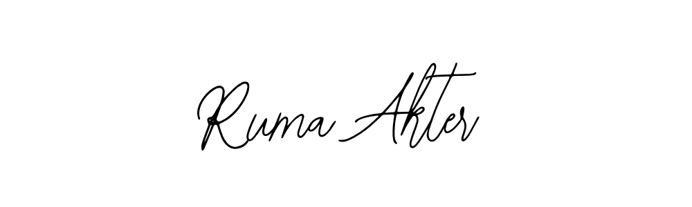 It looks lik you need a new signature style for name Ruma Akter. Design unique handwritten (Bearetta-2O07w) signature with our free signature maker in just a few clicks. Ruma Akter signature style 12 images and pictures png