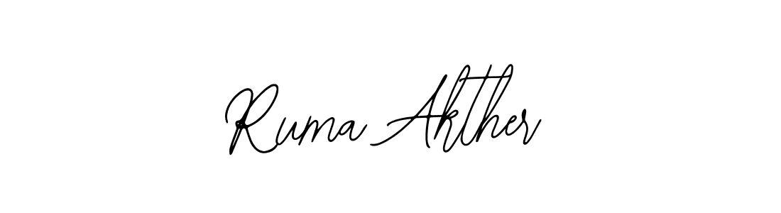 Make a short Ruma Akther signature style. Manage your documents anywhere anytime using Bearetta-2O07w. Create and add eSignatures, submit forms, share and send files easily. Ruma Akther signature style 12 images and pictures png