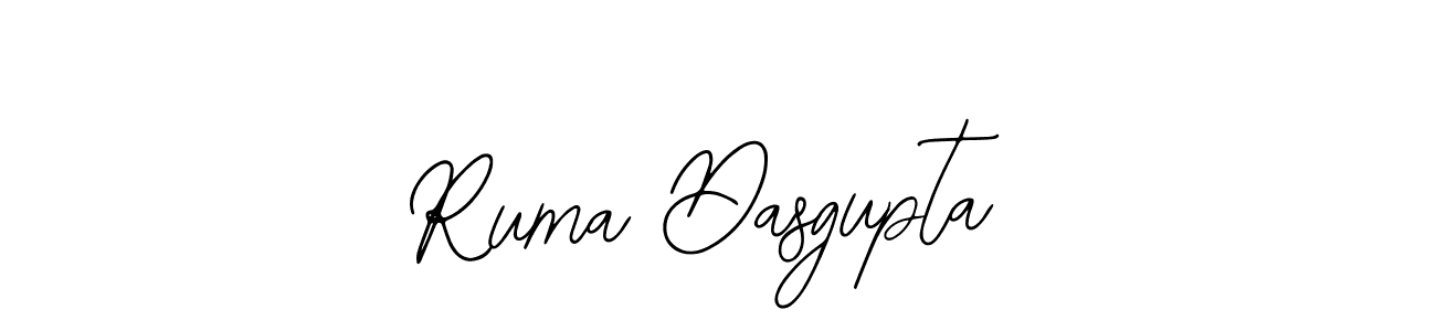 How to make Ruma Dasgupta name signature. Use Bearetta-2O07w style for creating short signs online. This is the latest handwritten sign. Ruma Dasgupta signature style 12 images and pictures png