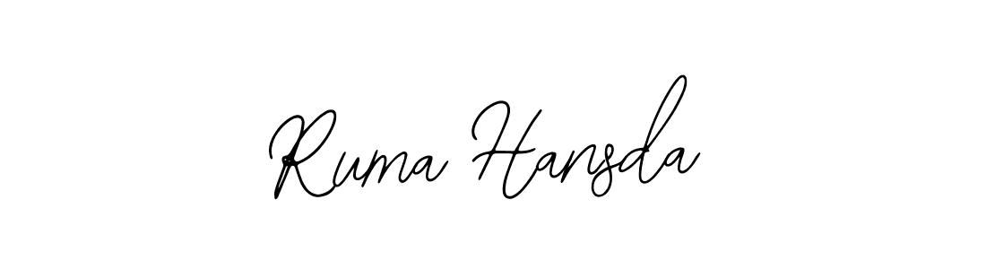 It looks lik you need a new signature style for name Ruma Hansda. Design unique handwritten (Bearetta-2O07w) signature with our free signature maker in just a few clicks. Ruma Hansda signature style 12 images and pictures png