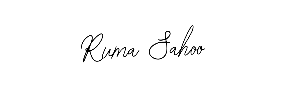 How to Draw Ruma Sahoo signature style? Bearetta-2O07w is a latest design signature styles for name Ruma Sahoo. Ruma Sahoo signature style 12 images and pictures png