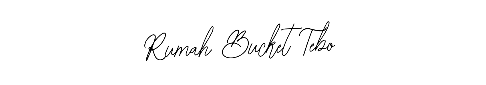 Make a beautiful signature design for name Rumah Bucket Tebo. Use this online signature maker to create a handwritten signature for free. Rumah Bucket Tebo signature style 12 images and pictures png