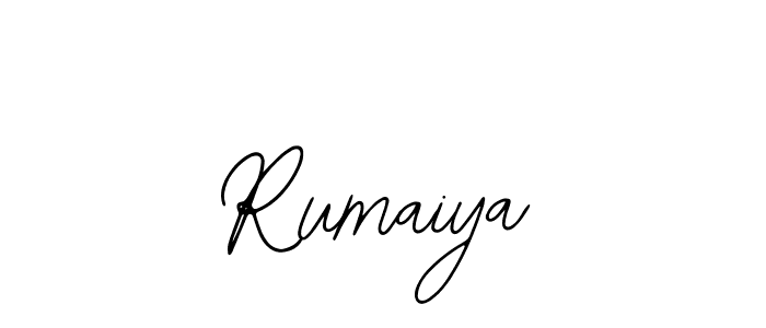 You should practise on your own different ways (Bearetta-2O07w) to write your name (Rumaiya) in signature. don't let someone else do it for you. Rumaiya signature style 12 images and pictures png