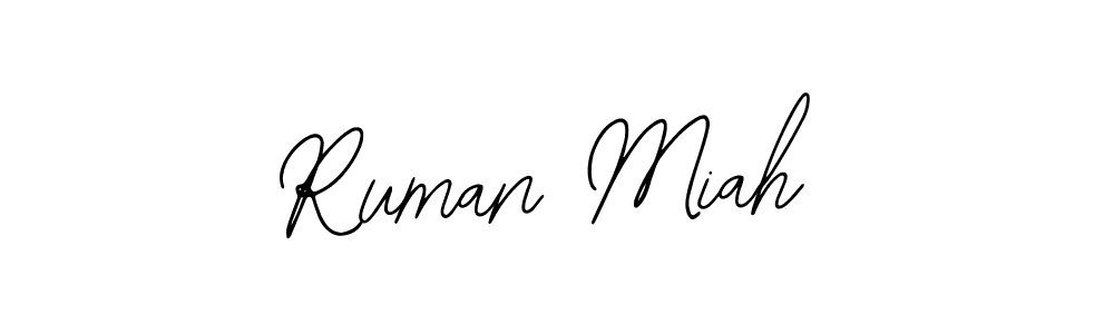 How to make Ruman Miah signature? Bearetta-2O07w is a professional autograph style. Create handwritten signature for Ruman Miah name. Ruman Miah signature style 12 images and pictures png